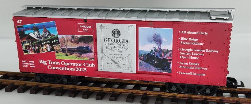 2025 Convention Banquet Red Box Car